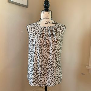 Animal print sleeveless top